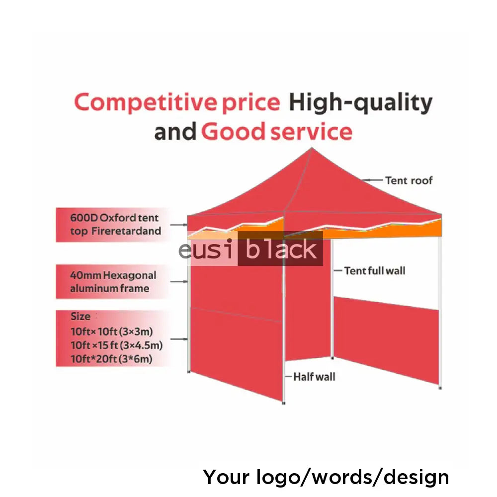 Portable exhibition canopy tent 40mm-20kgs