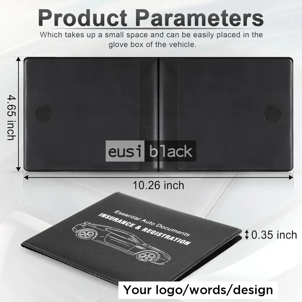 Portable insurance holder - Black