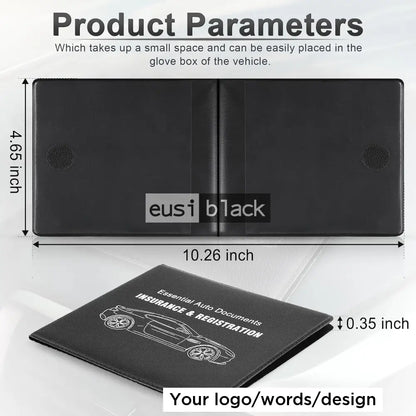 Portable insurance holder - Black