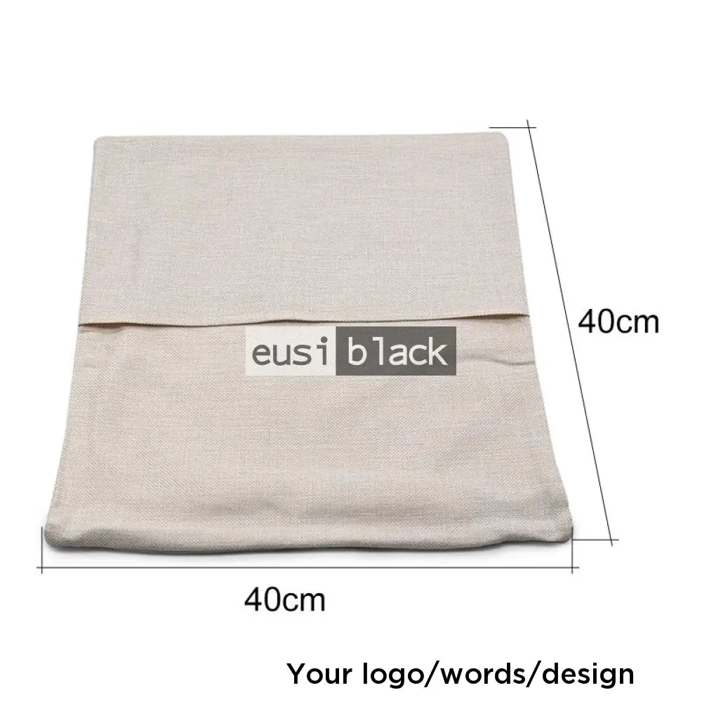 Pouched canvas throw pillow Case only