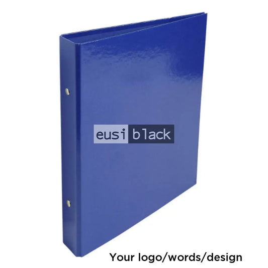 PVC ring binder box file folder - Blue / 3 Rings