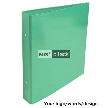 PVC ring binder box file folder - Green / 3 Rings