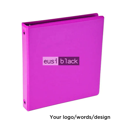 PVC ring binder box file folder - Pink / 3 Rings