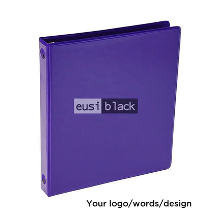 PVC ring binder box file folder - Purple / 3 Rings