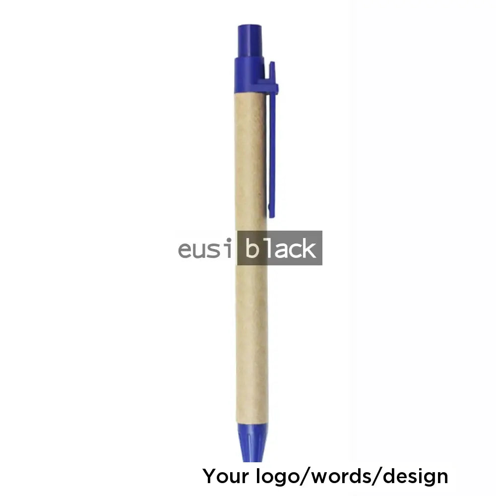 Recycled kraft paper pen - Blue