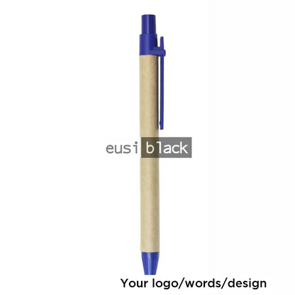 Recycled kraft paper pen - Blue