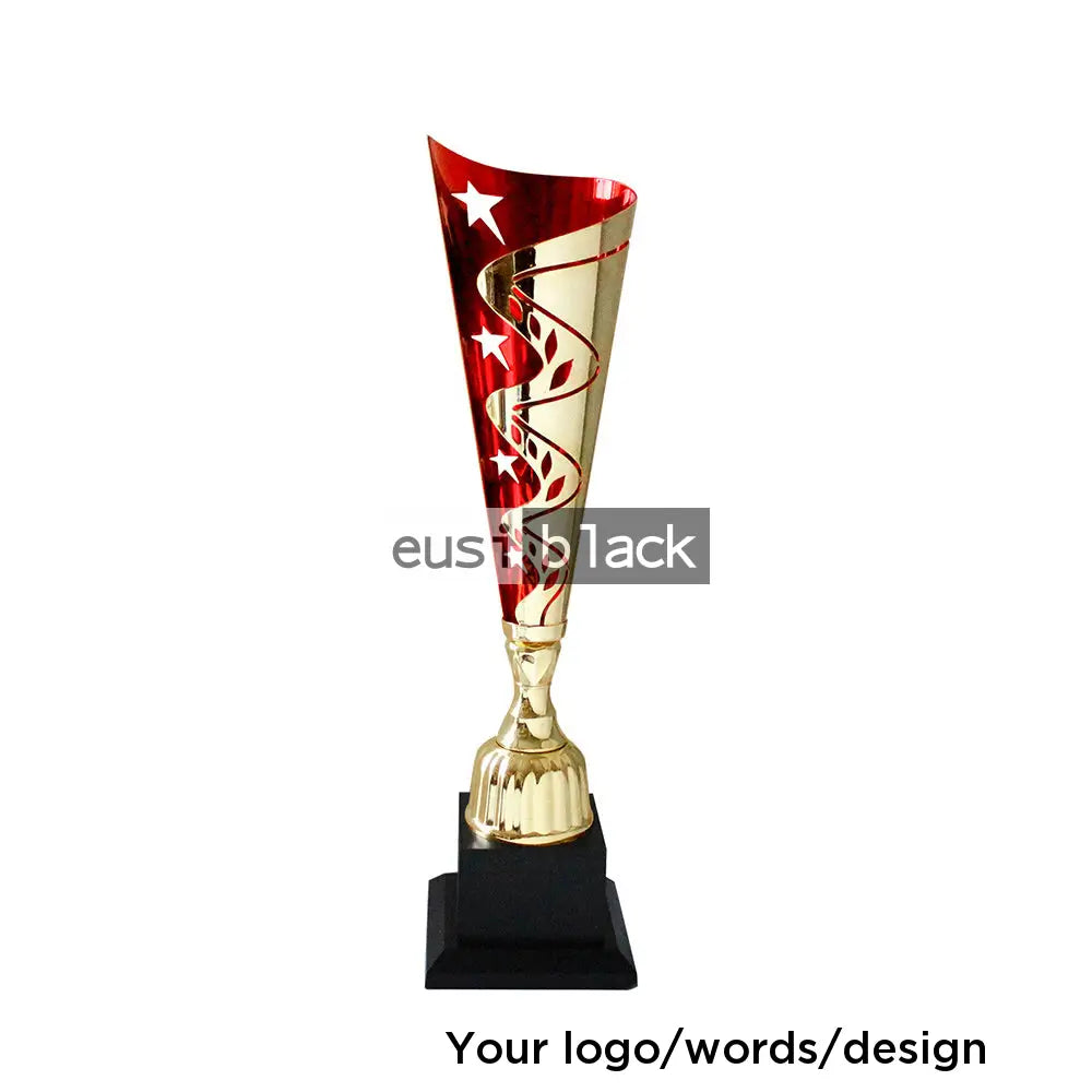 Red gold trophy award - 39cm