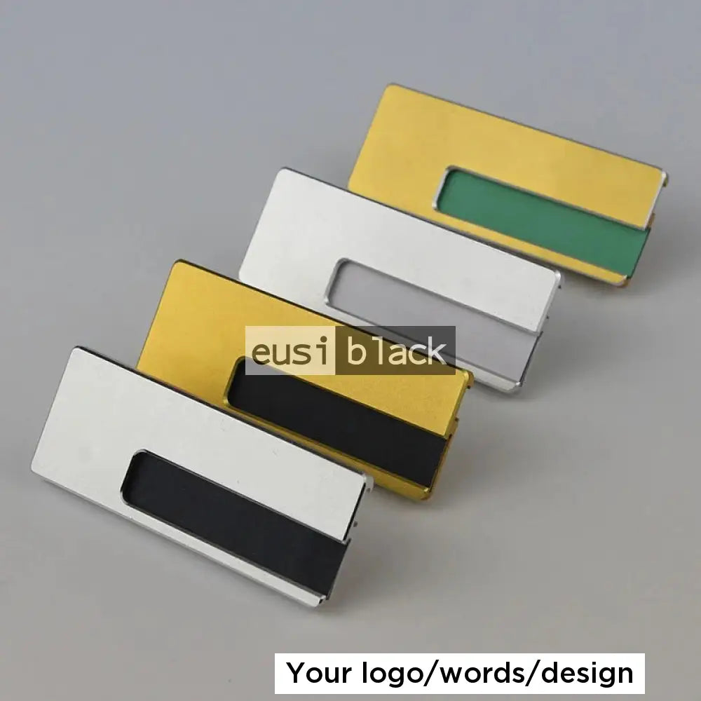 Window Name Label Re-usable side window metallic name tag sold and customized by Eusi ...
