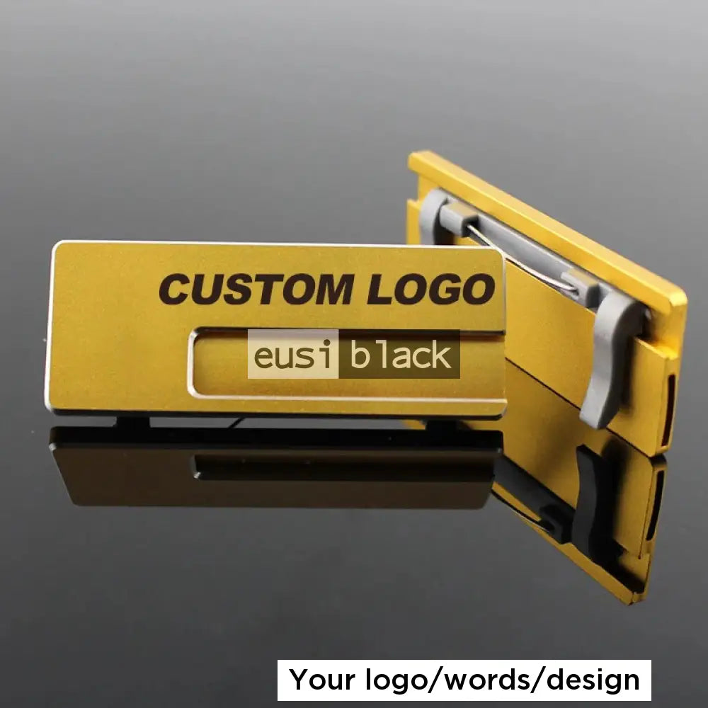 Reusable side-window name tag - Gold