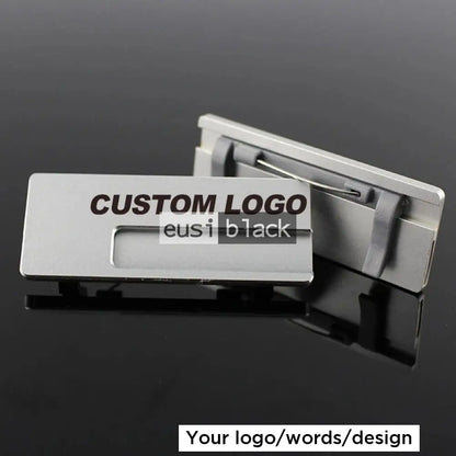 Reusable side-window name tag - Silver