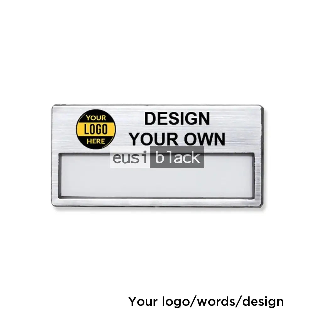 Reusable window name tag - Silver