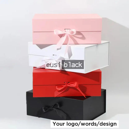 Ribbon magnetic gift box