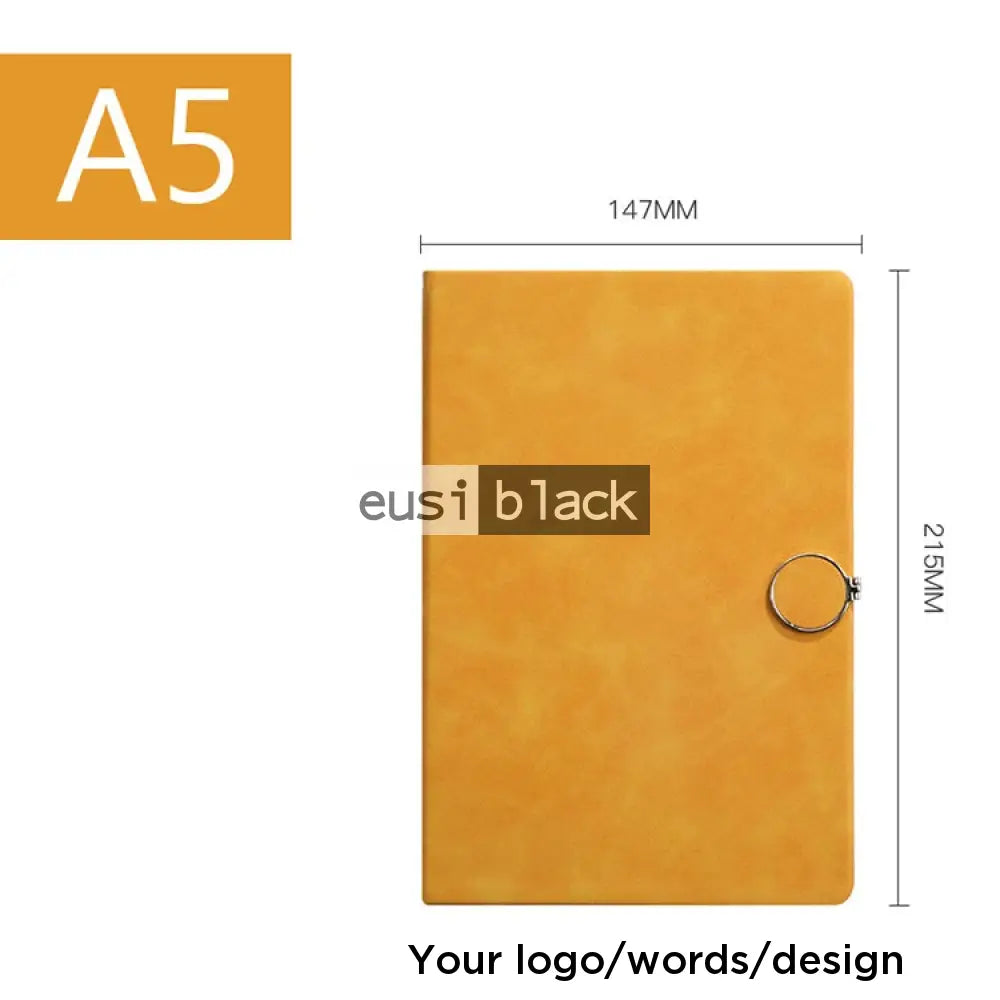 Ring Lock Notebook - A5 - Yellow
