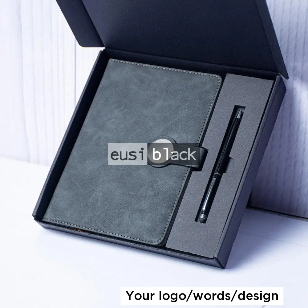 Ring lock notebook mini set | A5 Black