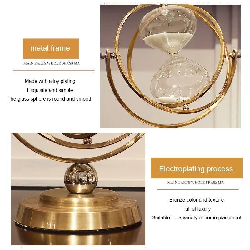 Rotating hour glass