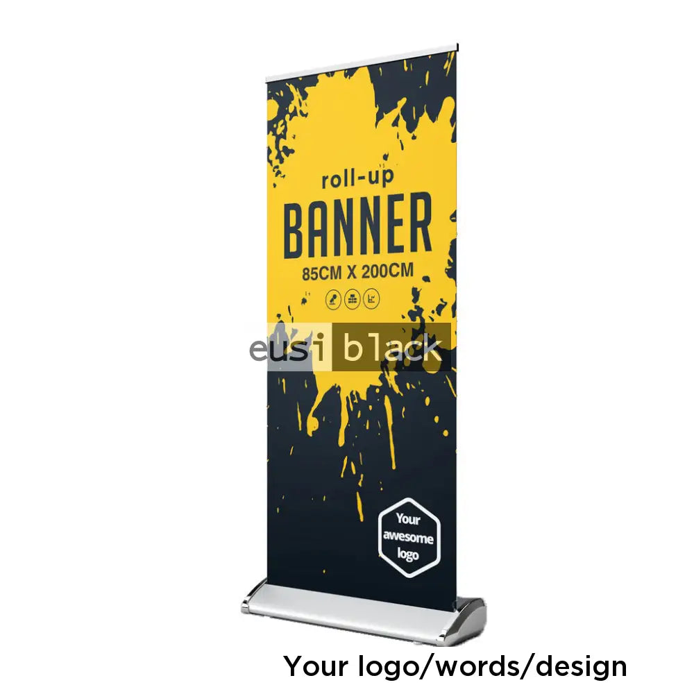 Roll up broad base banner stand