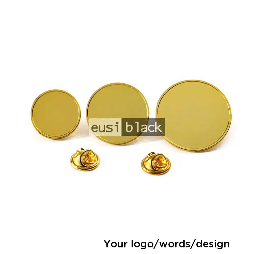 Round lapel pin