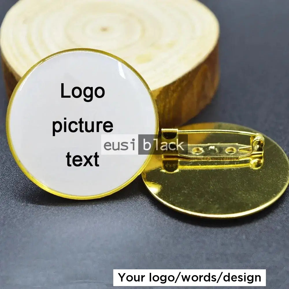 Round Pin Sample Round lapel pin sold and customized by Eusi Black Gift Shop in Kenya ...