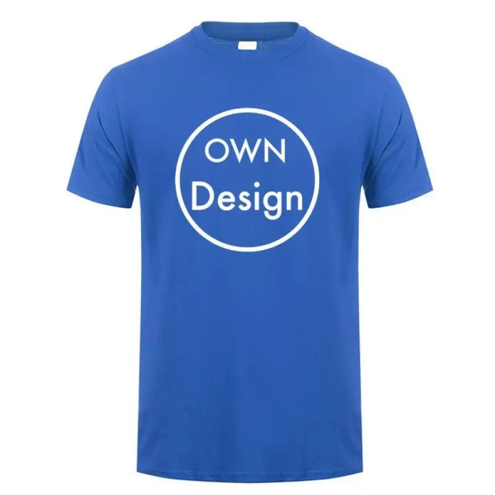 Round neck T shirt Blue / S