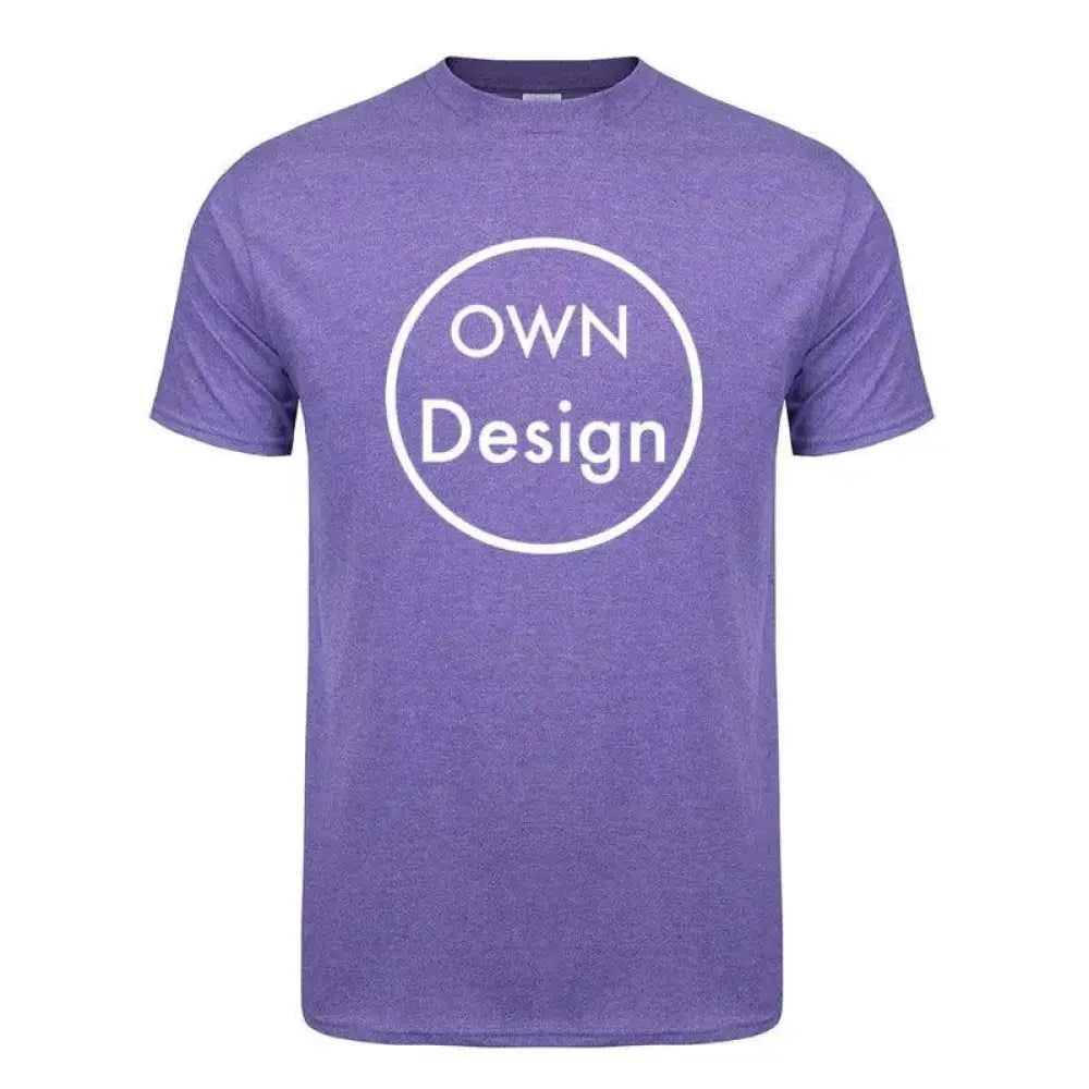 Round neck T shirt Purple / S