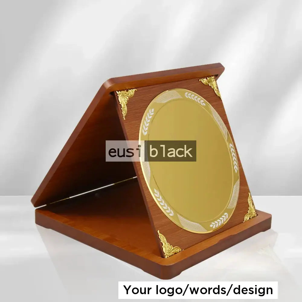 Round open display plaque