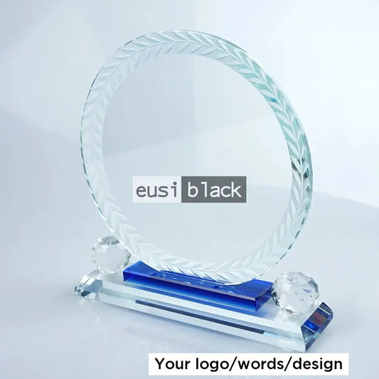 Round Two-Ball Crystal Award