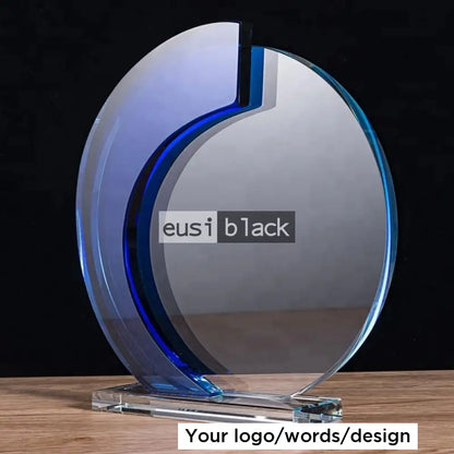 Round Two Tone Crystal Award