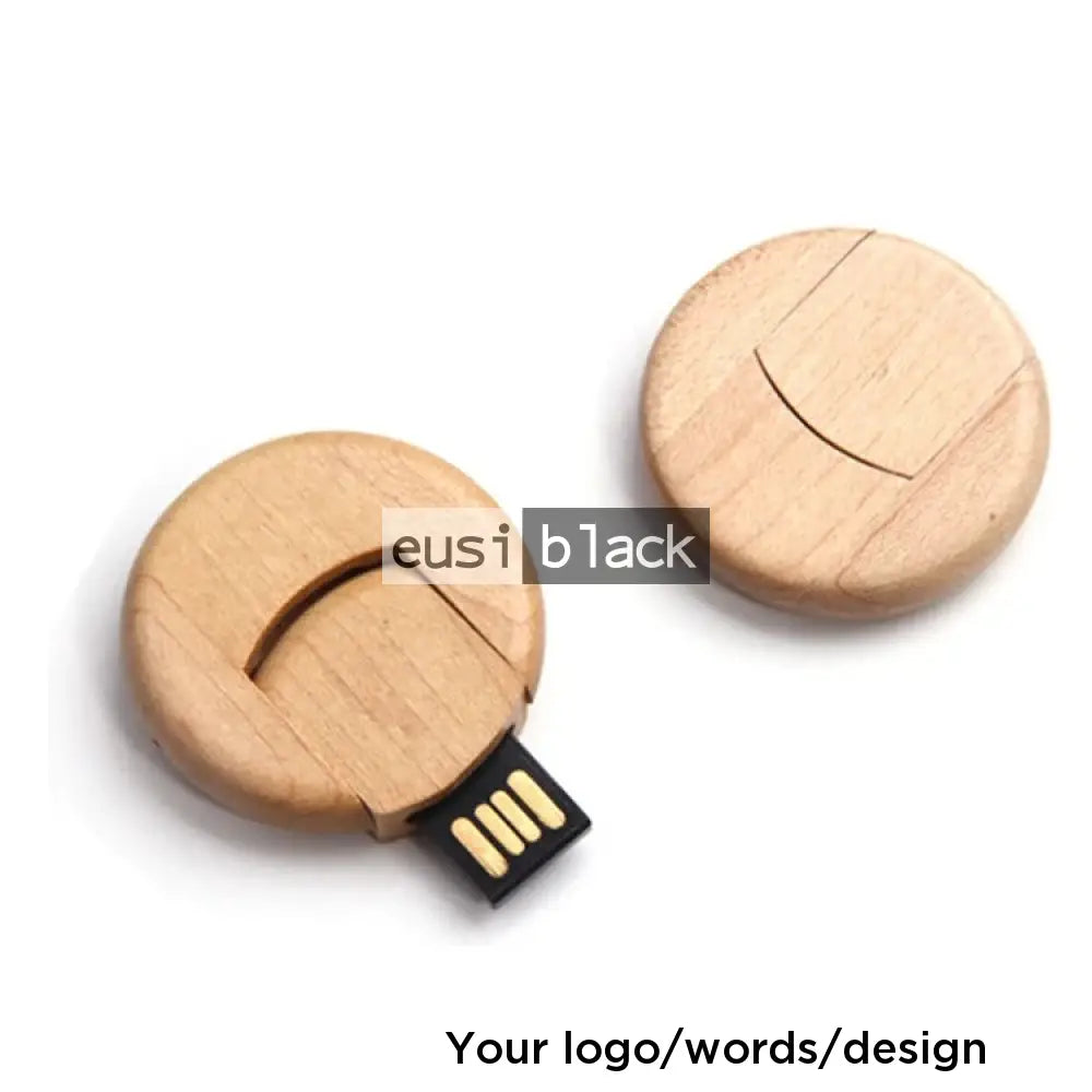 Round wooden flash disc