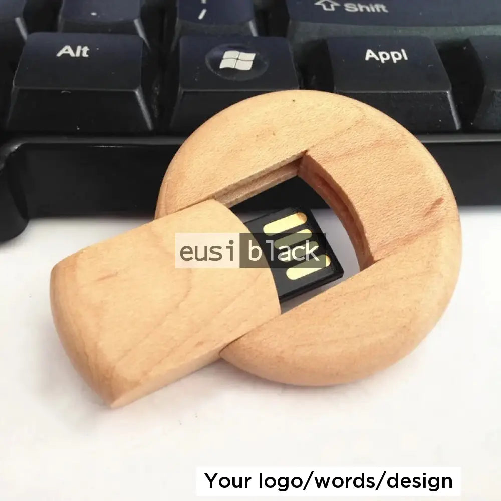 Round wooden flash disc