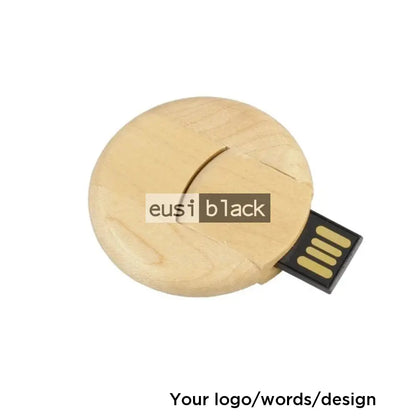 Round wooden flash disc