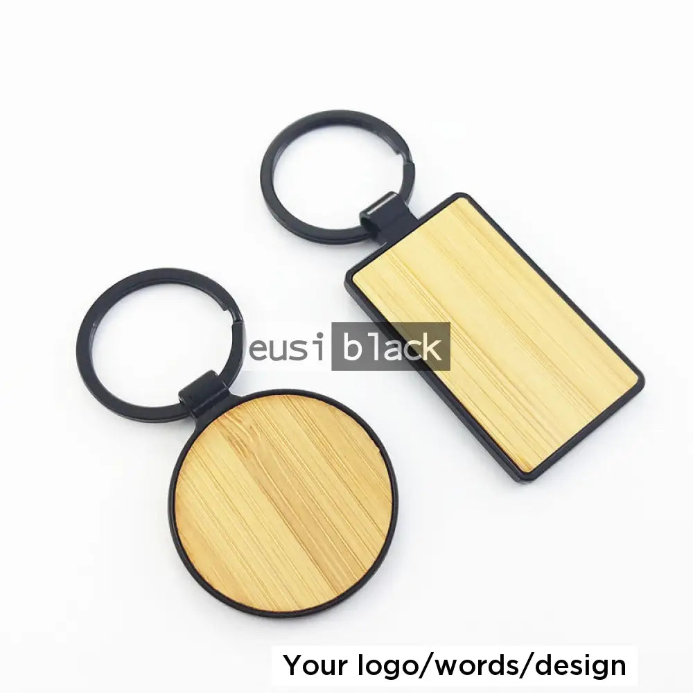 Rustic black key chain