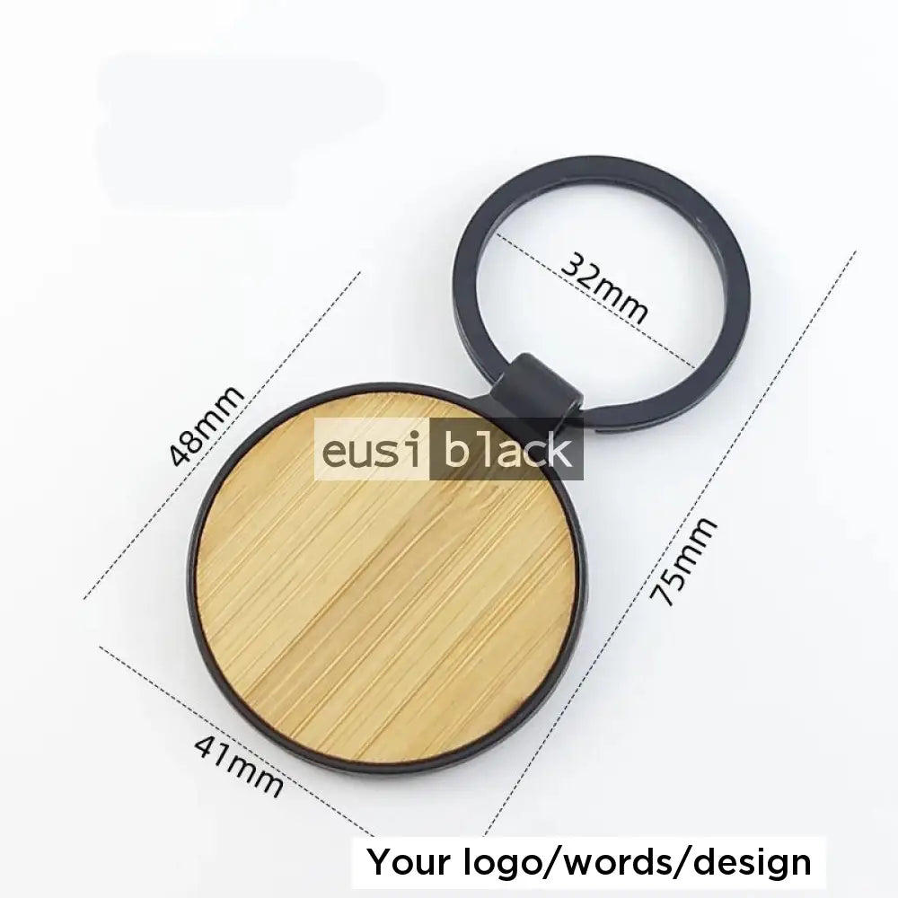 Rustic black key chain