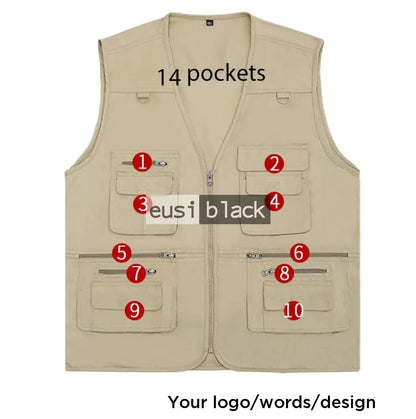 Safari press jacket - 14 pockets