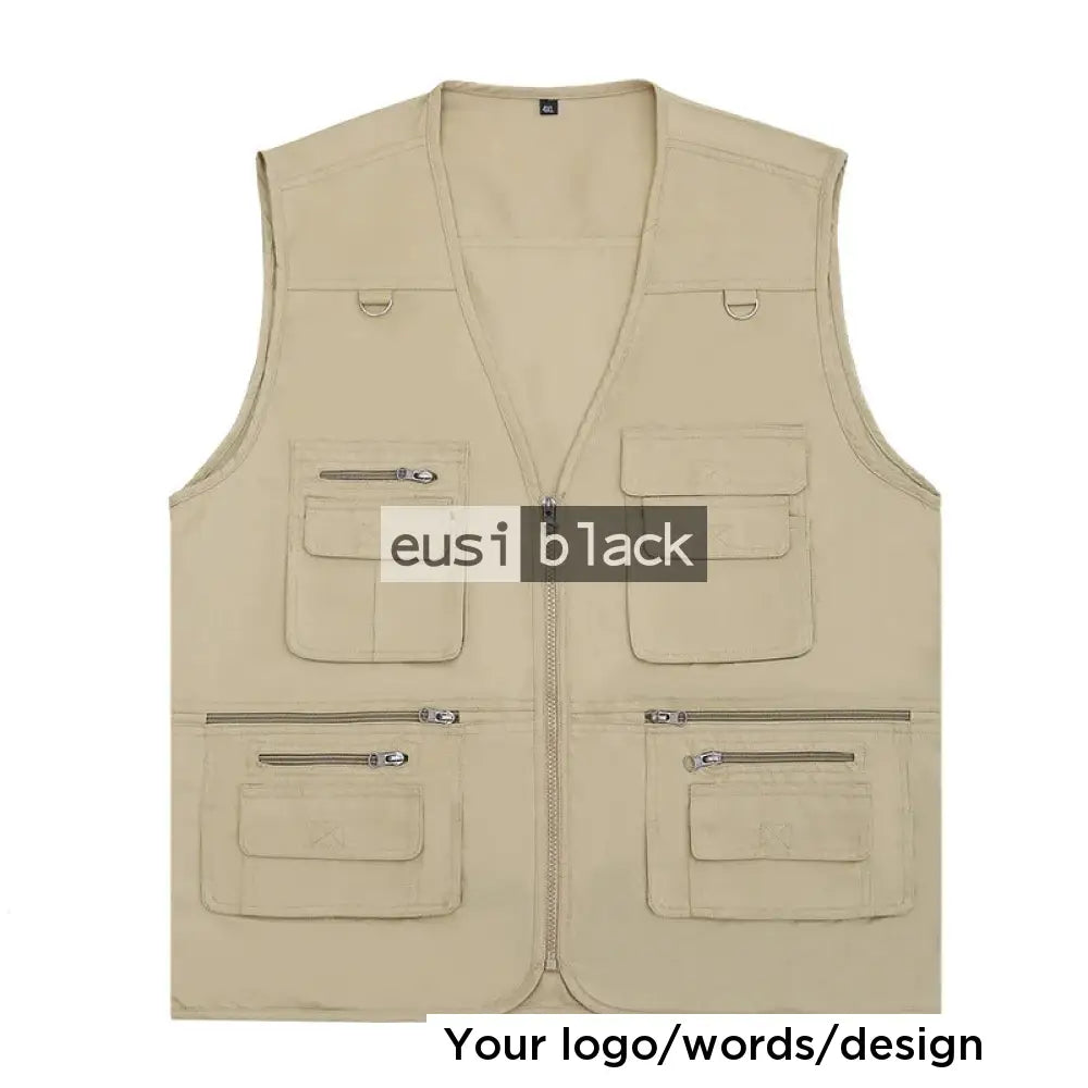 Safari press jacket - 14 pockets - Beige