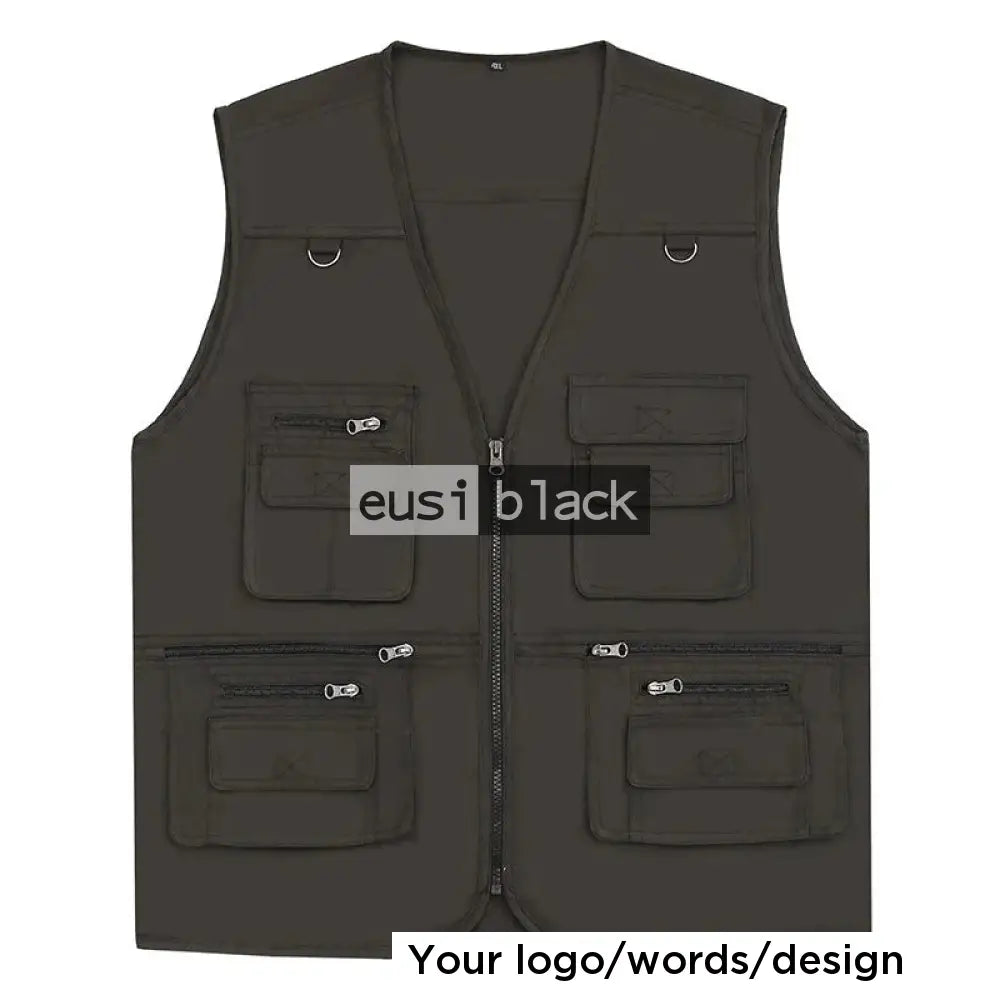 Safari press jacket - 14 pockets - Grey