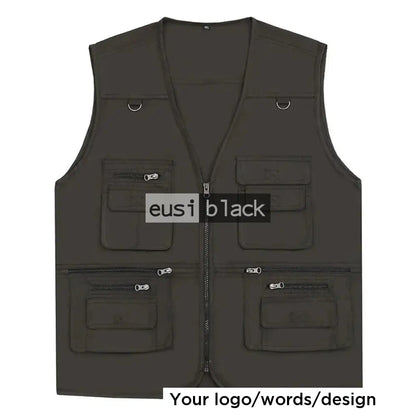 Safari press jacket - 14 pockets - Grey