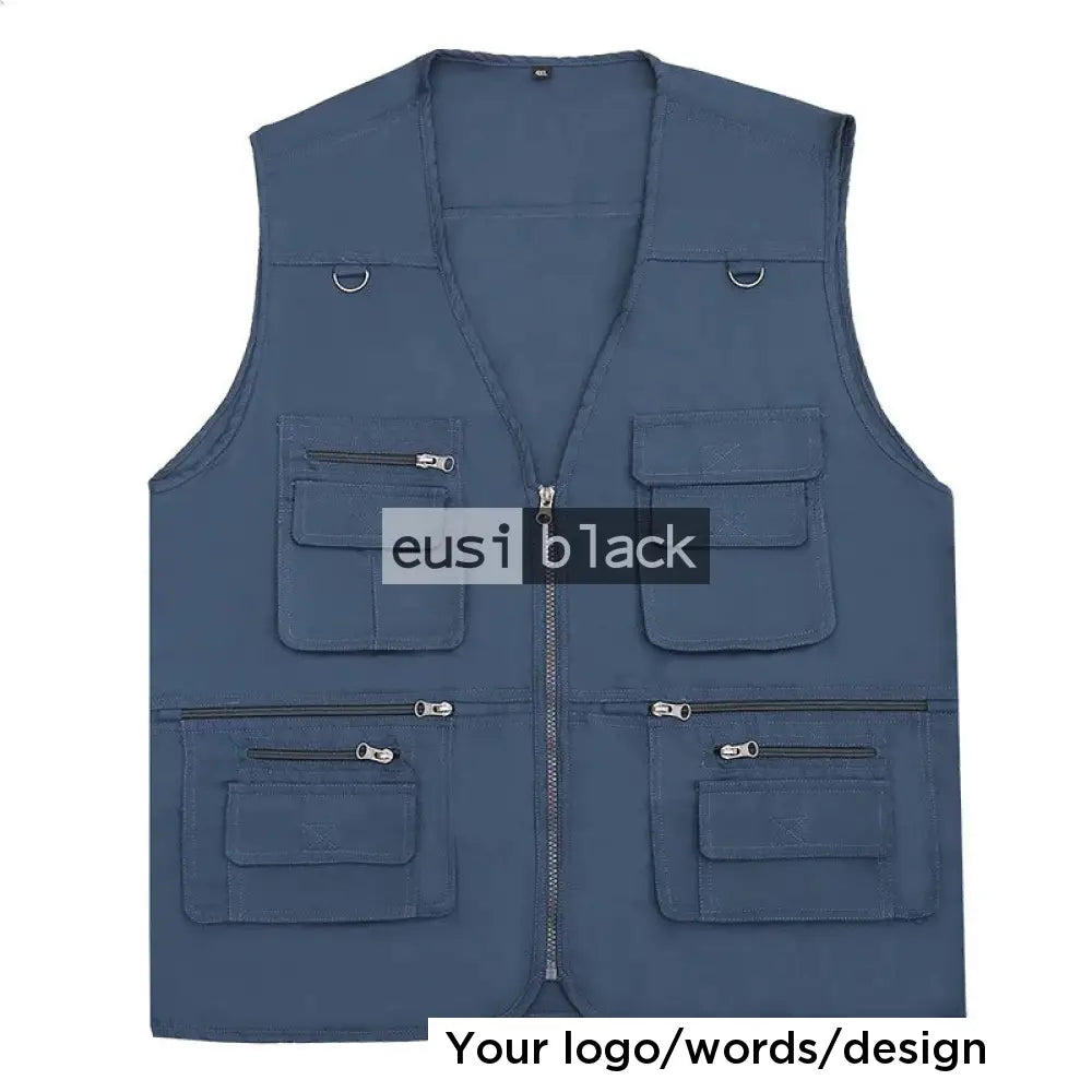 Safari press jacket - 14 pockets - Navy