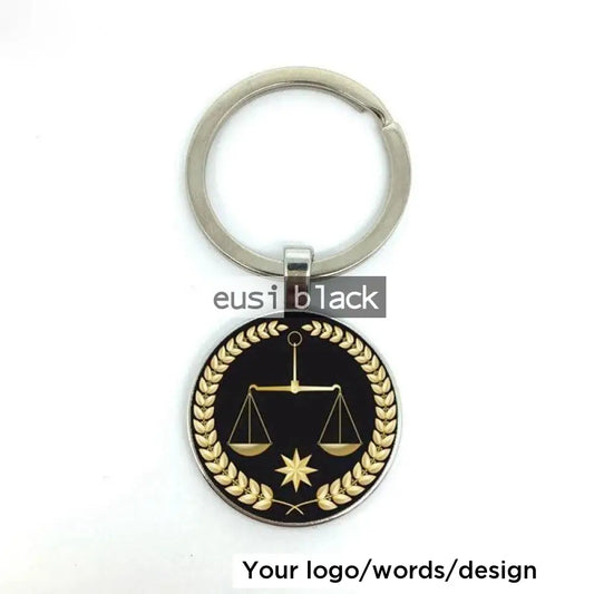 Scale of justice key holder