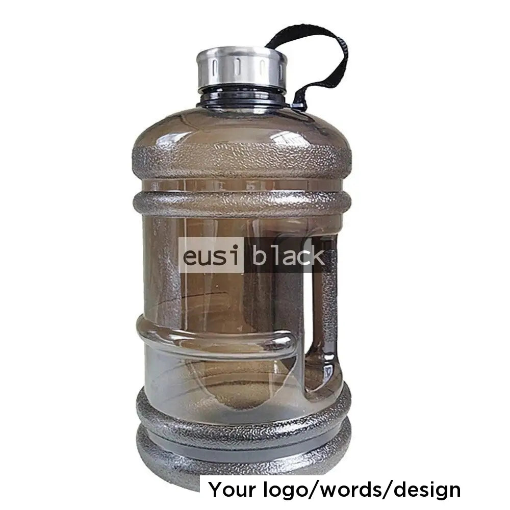 See through barrel water bottle | 2.2L Black