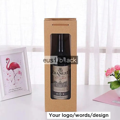 See through wine gift bag
