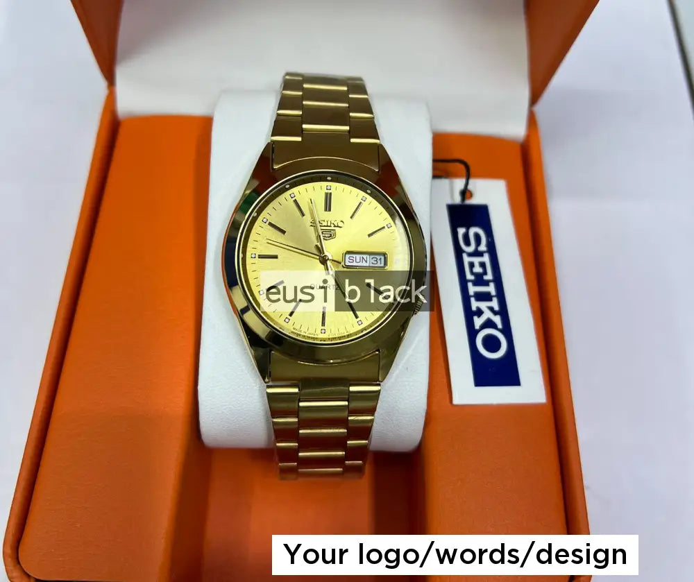 Seiko Quartz metallic watch Gold