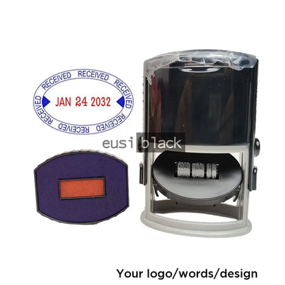 Self inking rubber stamp - Rectangle / Black