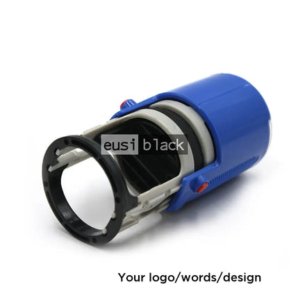 Self inking rubber stamp - Round / Blue