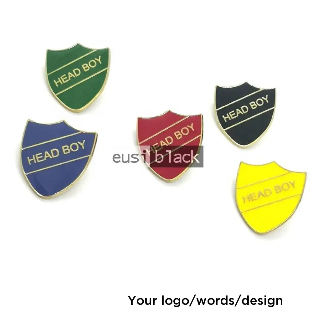 Shield shape lapel pin