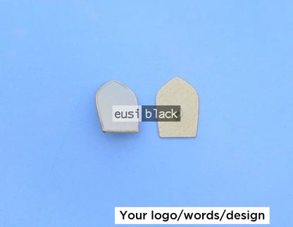 Shield shape lapel pin