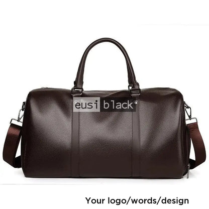 Short trip travel duffel bag Brown