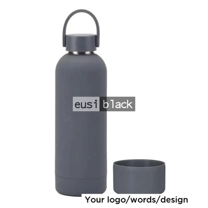 Silicon base thermal bottle Grey