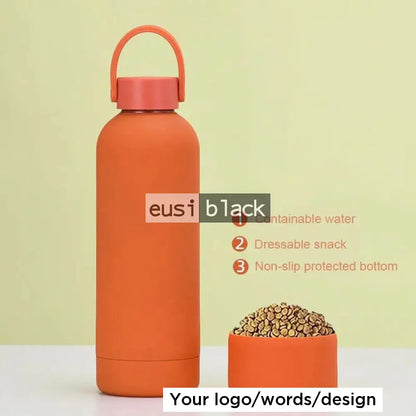 Silicon base thermal bottle Orange