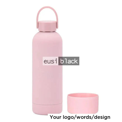 Silicon base thermal bottle Pink