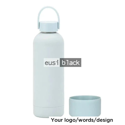 Silicon base thermal bottle White